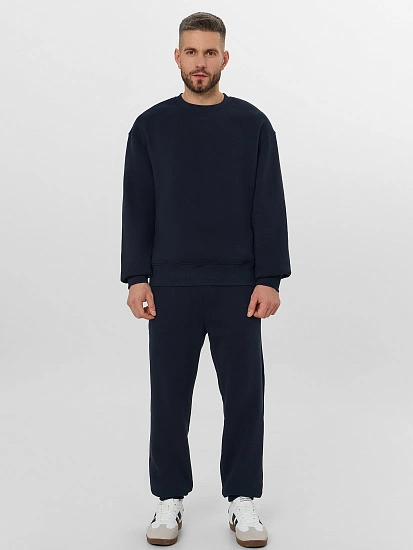 картинка Теплый комплект мужской синий с начесом от магазина мужской одежды Mark Formelle