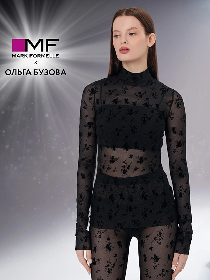 картинка Джемпер женский Mark Formelle x Ольга Бузова черный от магазина стильной одежды Mark Formelle