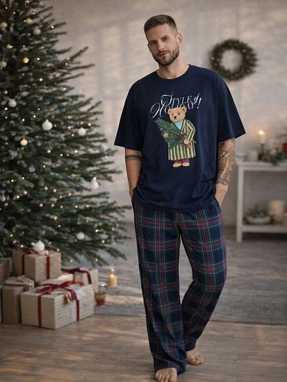 картинка Комплект домашний мужской новогодний от магазина мужской одежды Mark Formelle