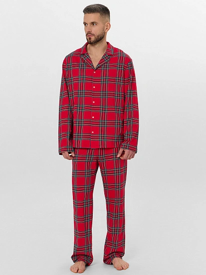 картинка Комплект домашний мужской красный в клетку от магазина мужской одежды Mark Formelle