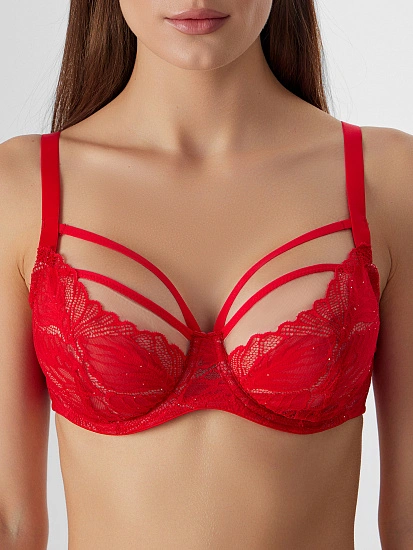 картинка Бюстгальтер макси женский красный от магазина стильной одежды Mark Formelle