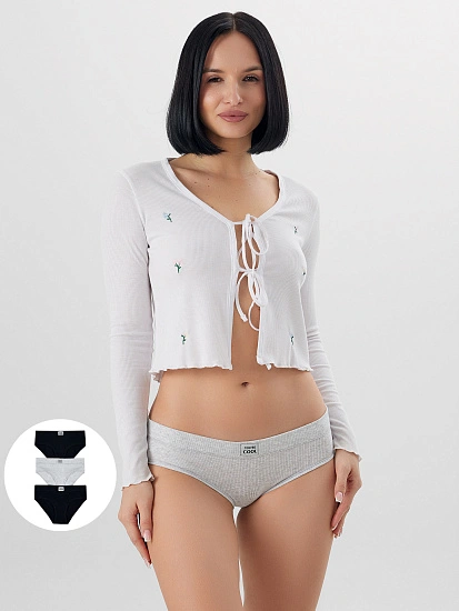 картинка Трусы слипы женские в наборе, 3 шт от магазина стильной одежды Mark Formelle