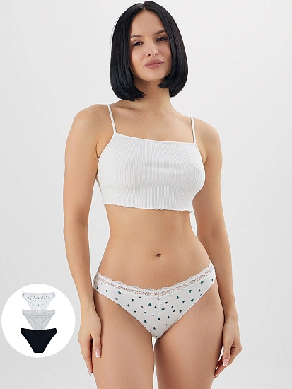 картинка ТРУСЫ ЖЕНСКИЕ (3ШТ.) от магазина стильной одежды Mark Formelle