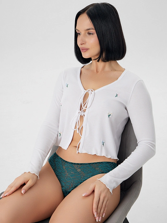 Трусы бразилиана женские зеленые - 8