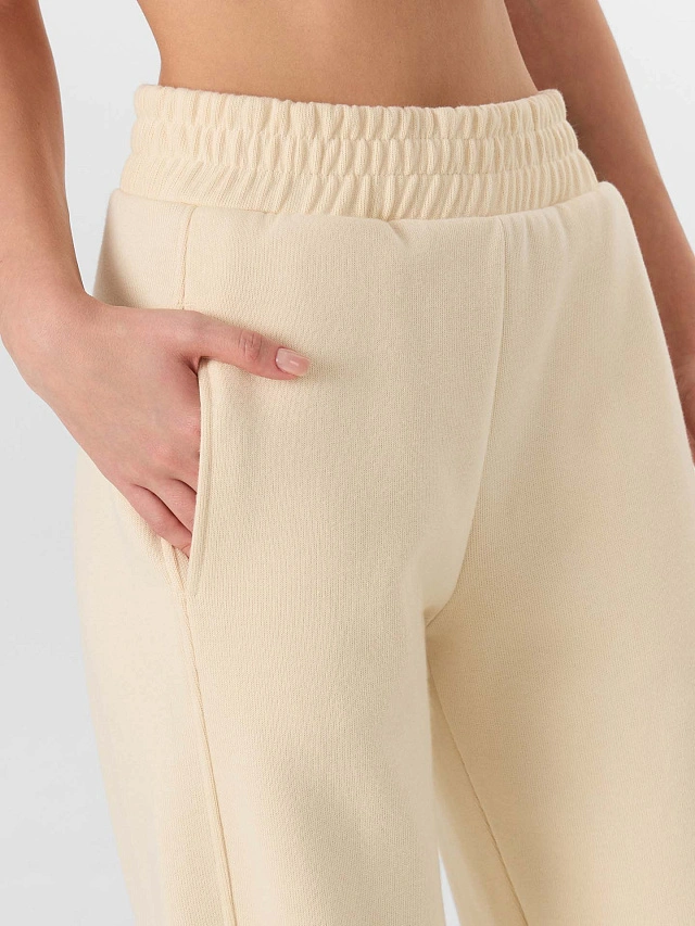 Брюки джоггеры женские бежевые - 3