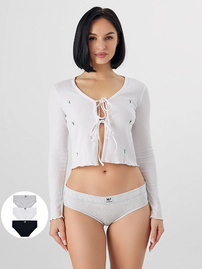 картинка Трусы слипы женские в наборе, 3 шт от магазина стильной одежды Mark Formelle