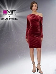Платье женское Mark Formelle x Ольга Бузова бордовое