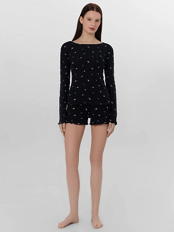 Комплект домашний женский черный