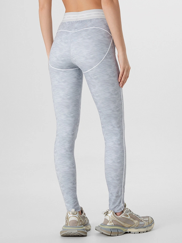 Легинсы спортивные женские серые - 2