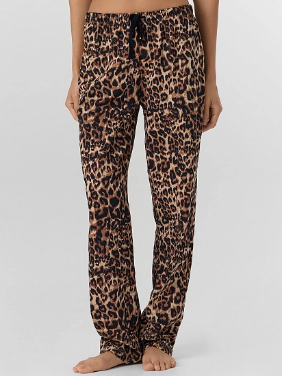 картинка Брюки домашние женские с леопардовым принтом от магазина стильной одежды Mark Formelle