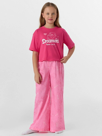 картинка КОМПЛЕКТ ДЛЯ ДЕВОЧЕК (ФУТБОЛКА, БРЮКИ) от известного бренда одежды для девочек Mark Formelle