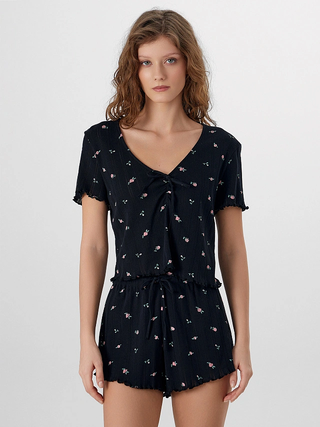 Комплект домашний женский черный - 3