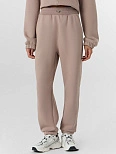 Брюки спортивные женские бежевые с начесом