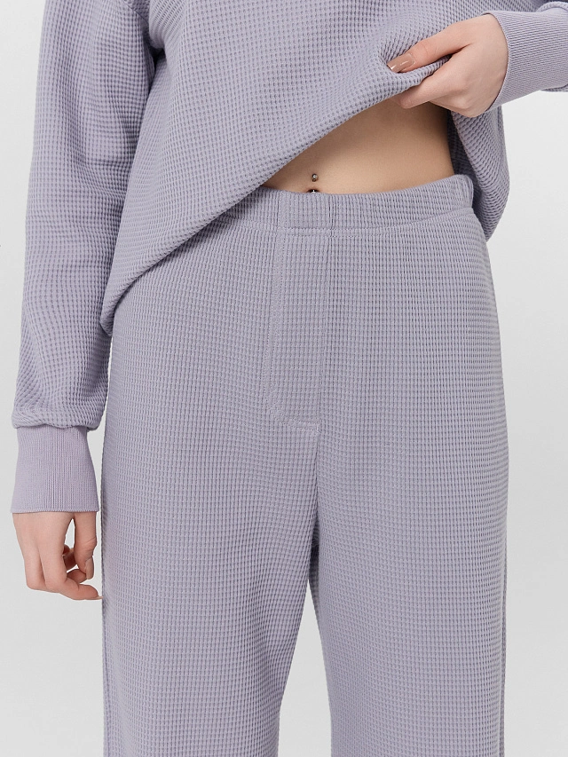 Брюки домашние женские серые - 6