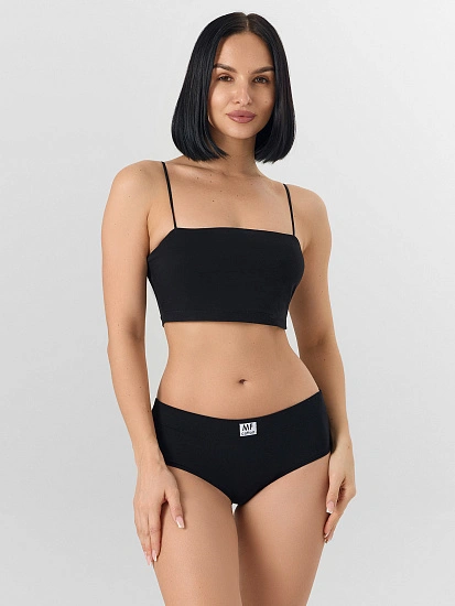 картинка Трусы шорты женские черные от магазина стильной одежды Mark Formelle