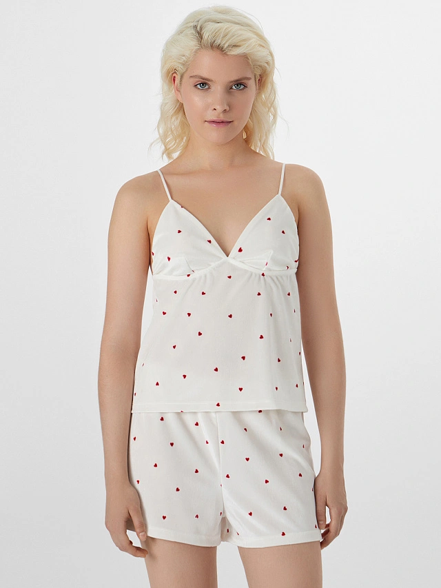 Комплект домашний женский белый велюровый - 3