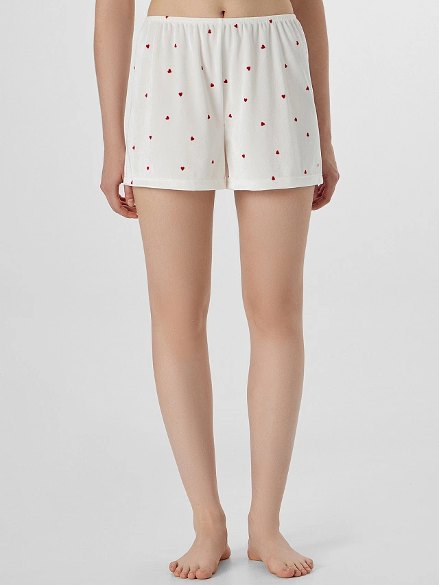 Комплект домашний женский белый велюровый - 7