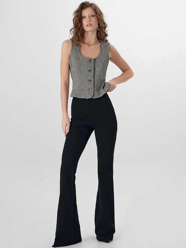 Жилет женский в клетку - 9