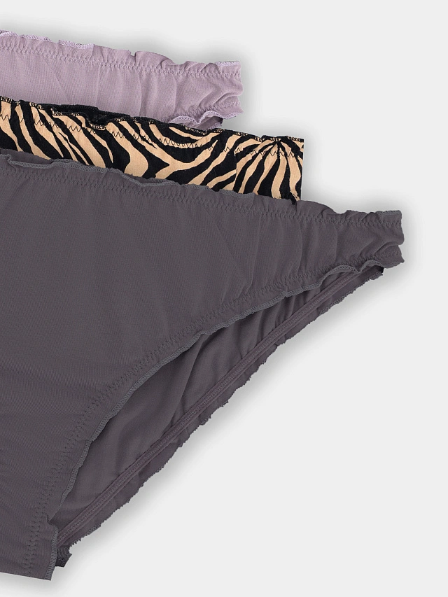 Трусы слипы женские в наборе, 3 шт - 2