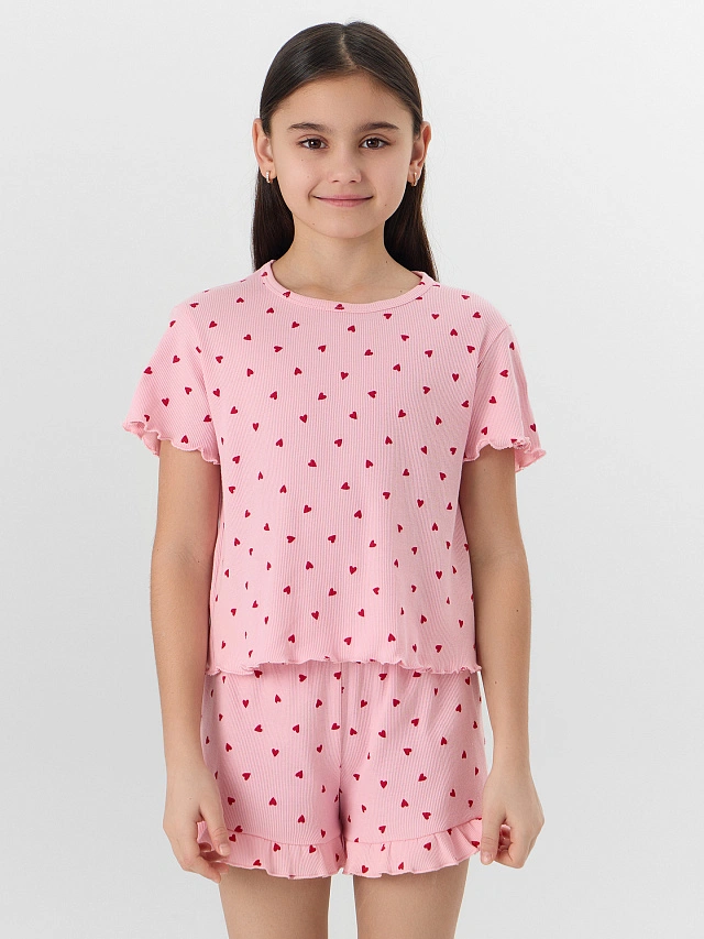 КОМПЛЕКТ ДЛЯ ДЕВОЧЕК (ФУТБОЛКА, ШОРТЫ) - 3