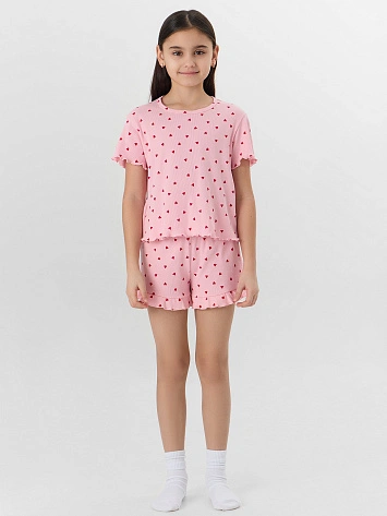 Комплект для девочек (футболка, шорты)