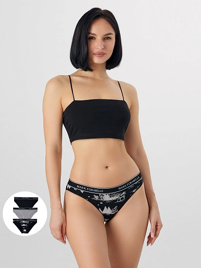 картинка ТРУСЫ ЖЕНСКИЕ (3ШТ.) от магазина стильной одежды Mark Formelle