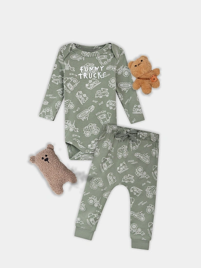 картинка КОМПЛЕКТ ДЕТСКИЙ (БОДИ, ПОЛЗУНКИ) от магазина Одежда+