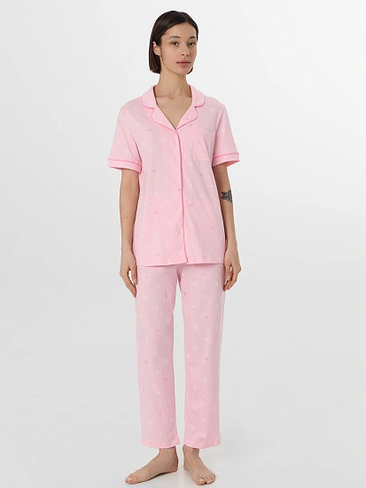 картинка Костюм домашний женский розовый от магазина стильной одежды Mark Formelle