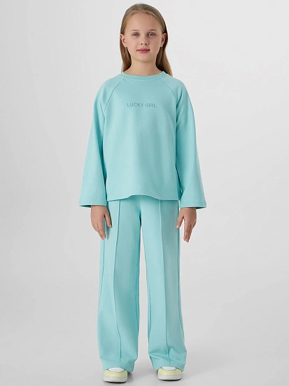 картинка Комплект для девочек голубой от известного бренда одежды для девочек Mark Formelle