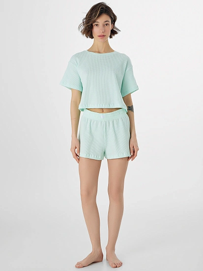 картинка Комплект женский домашний мятный от магазина стильной одежды Mark Formelle