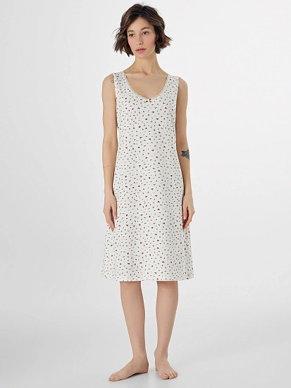 картинка Сорочка ночная женская с цветочным принтом от магазина стильной одежды Mark Formelle