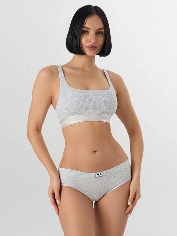 Трусы слипы женские серые