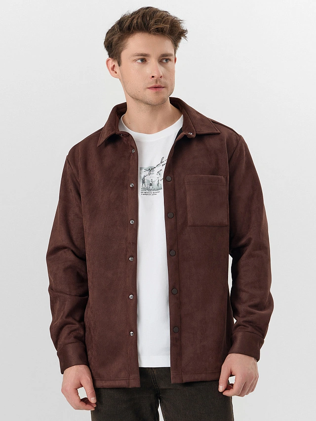 Жакет мужской коричневый - 8