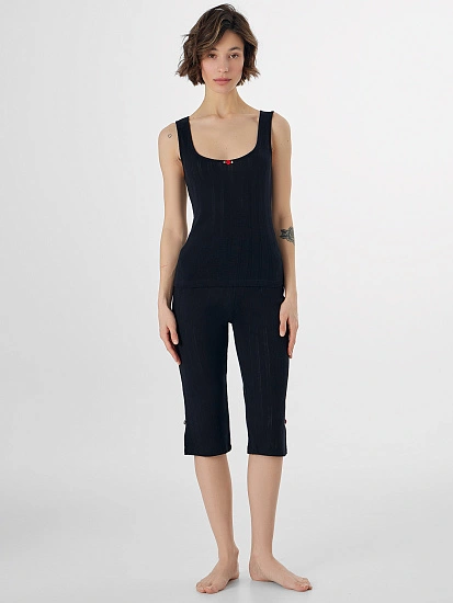 картинка Комплект домашний женский черный от магазина стильной одежды Mark Formelle