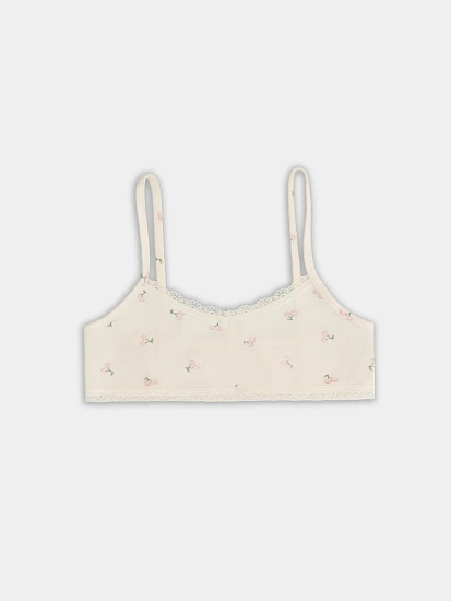 картинка Топ бюстье для девочек бежевый от известного бренда одежды для девочек Mark Formelle