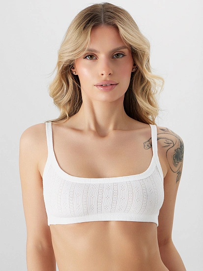 картинка Топ домашний женский белый от магазина стильной одежды Mark Formelle