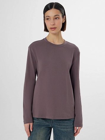 Лонгслив женский фиолетовый