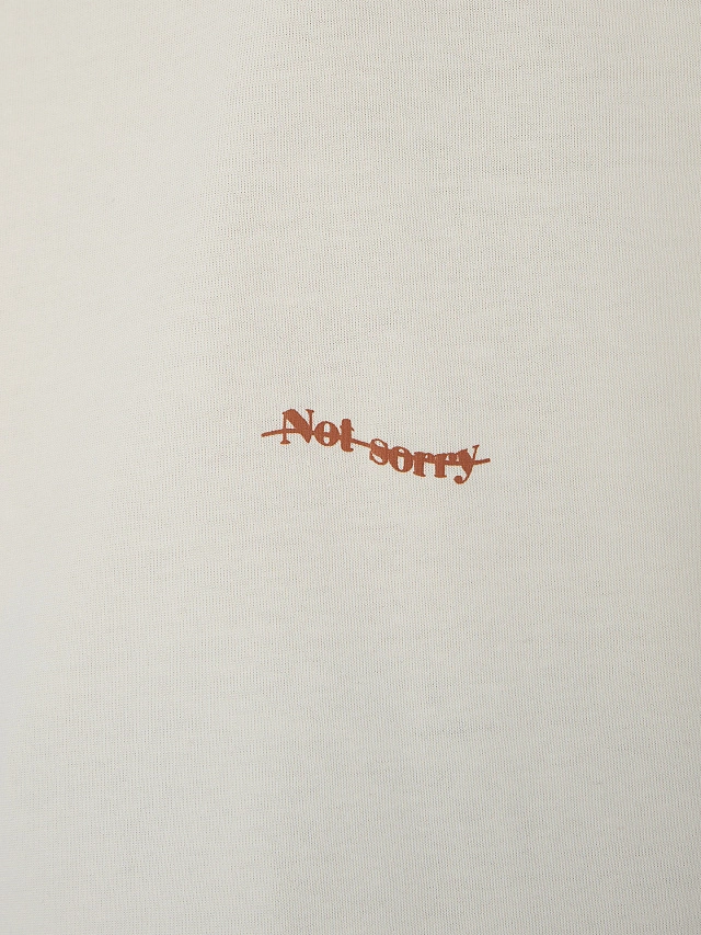 Футболка оверсайз женская бежевая с надписью - 6