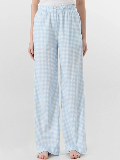 картинка Брюки домашние женские в голубую клетку от магазина стильной одежды Mark Formelle