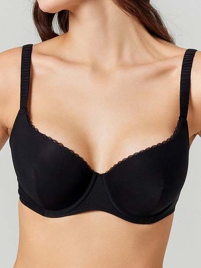 картинка Бюстгальтер макси женский черный от магазина стильной одежды Mark Formelle