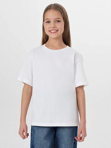 Футболка базовая для девочек белая
