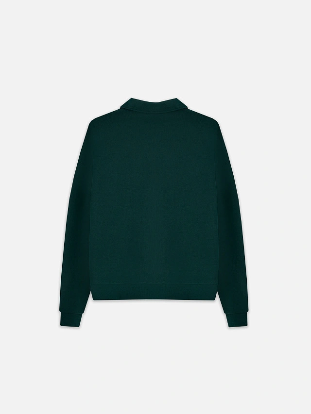 Джемпер женский зеленый с застежкой-молнией - 9