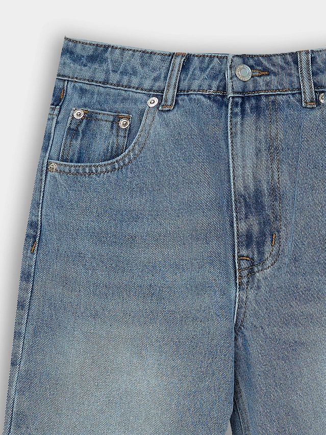 Джинсы женские wide leg синие - 6