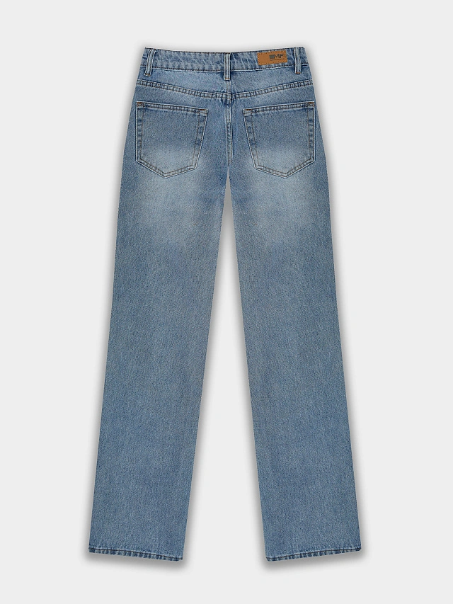 Джинсы женские wide leg синие - 7