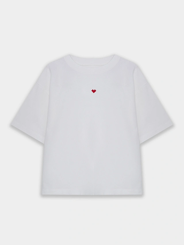 Футболка оверсайз женская белая с надписью - 14