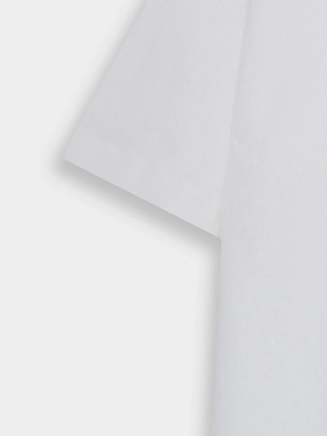 Футболка оверсайз женская белая с надписью - 16