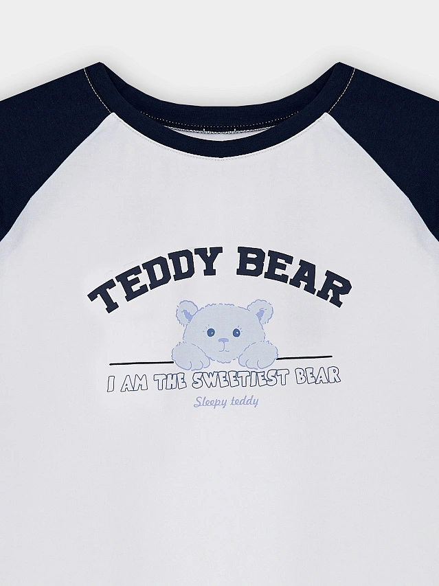 Комплект домашний женский: футболка и бриджи - 8