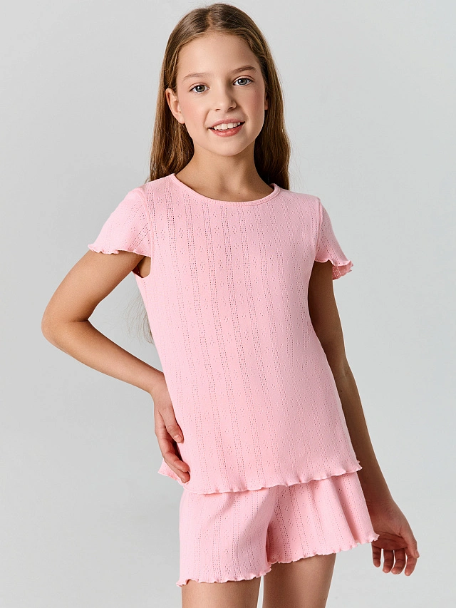 Комплект домашний для девочек розовый - 3