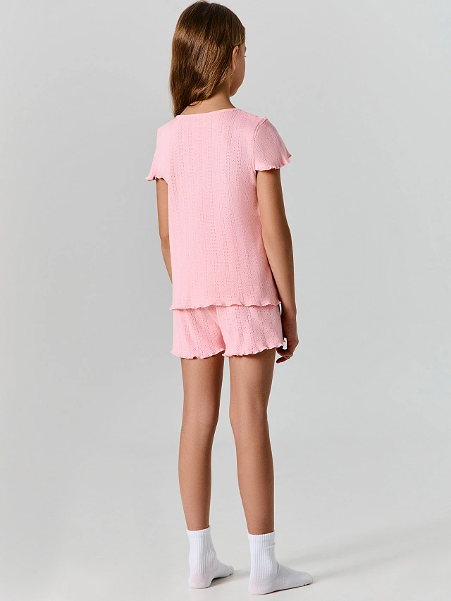 Комплект домашний для девочек розовый - 4