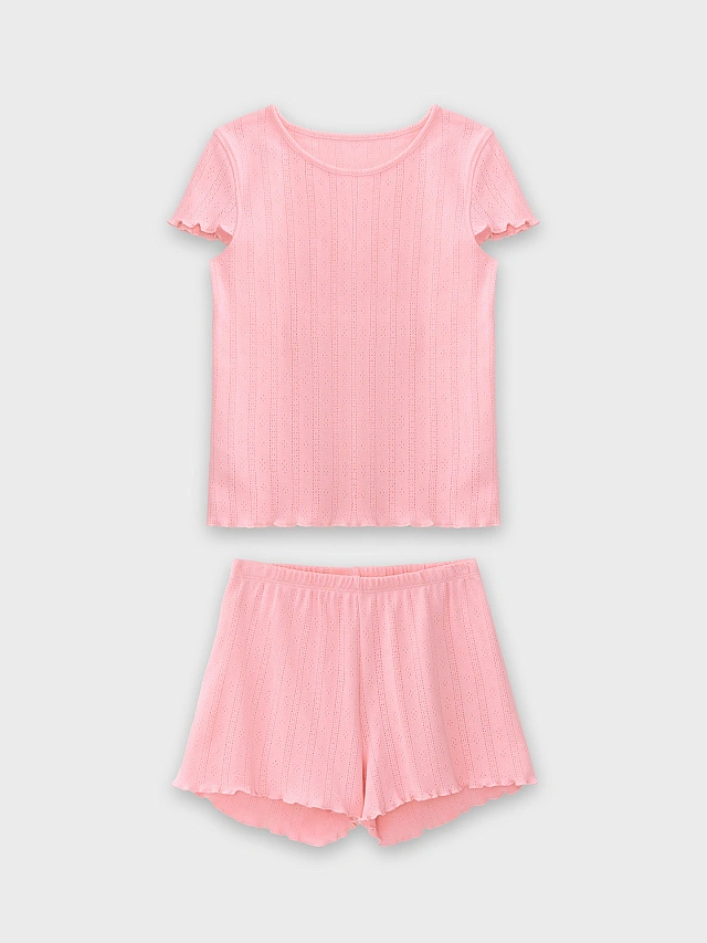 Комплект домашний для девочек розовый - 5